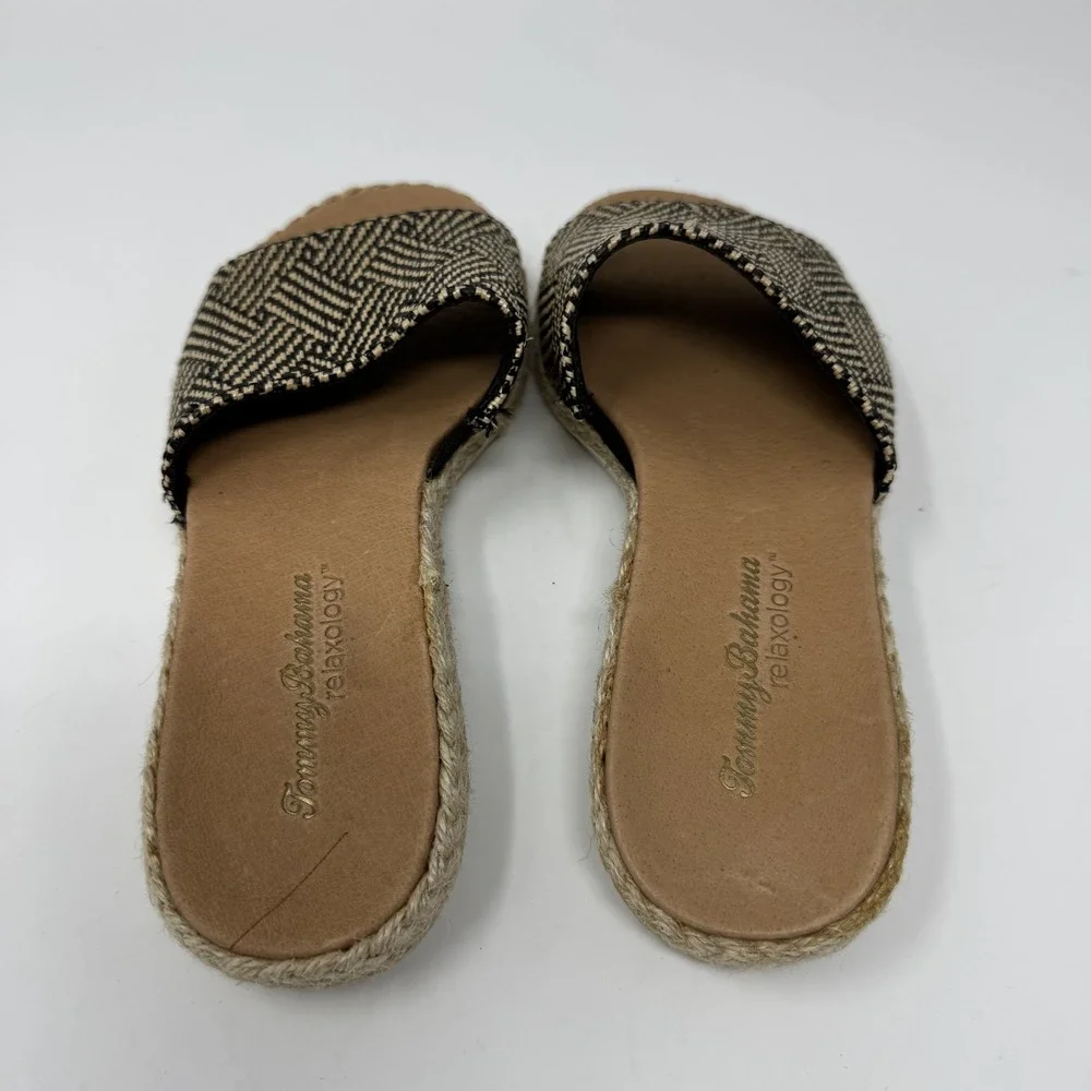 Tommy Bahama Relaxology Shoes Womens Size 8‎ Slide Espadrille Sandals Woven